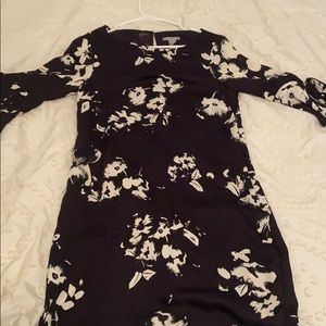 Navy and White Floral dress H&M NWT
